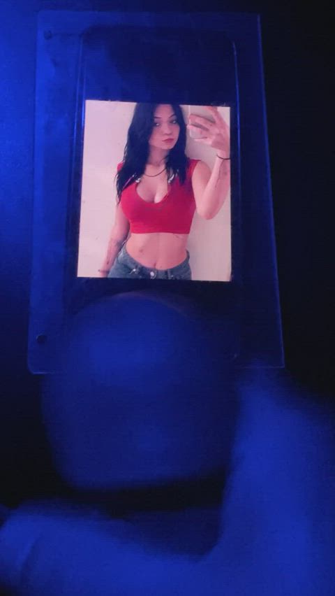 cleavage cum selfie top tribute gif