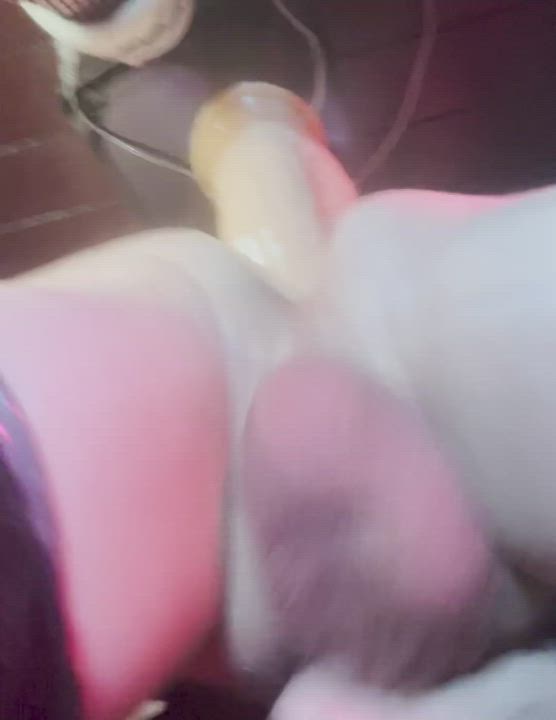 anal dildo gape sissy trans gif