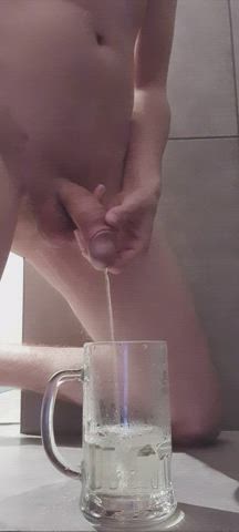 dripping male masturbation masturbating piss pissing wet and messy gif