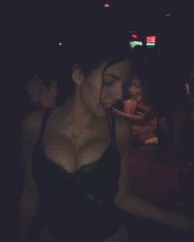 big tits dancing party gif