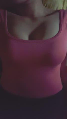 big tits bouncing tits cleavage handjob gif