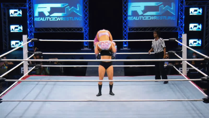 mexican pink white girl wrestling gif