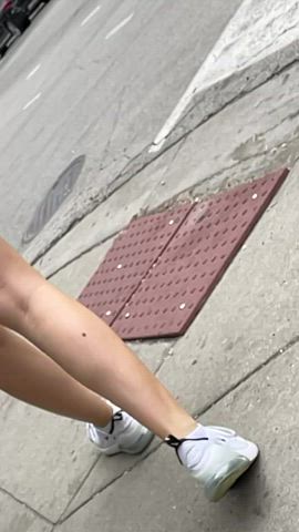 Ass Brunette Candid Hidden Cam Leggings Tight Ass White Girl gif