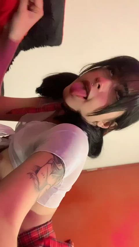 ahegao amateur ass cute egirl latina nsfw onlyfans pussy doggystyle plowcam gif