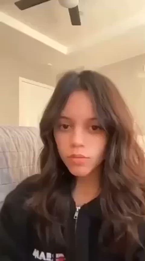 Jenna Ortega getting ready to give you sloppy head