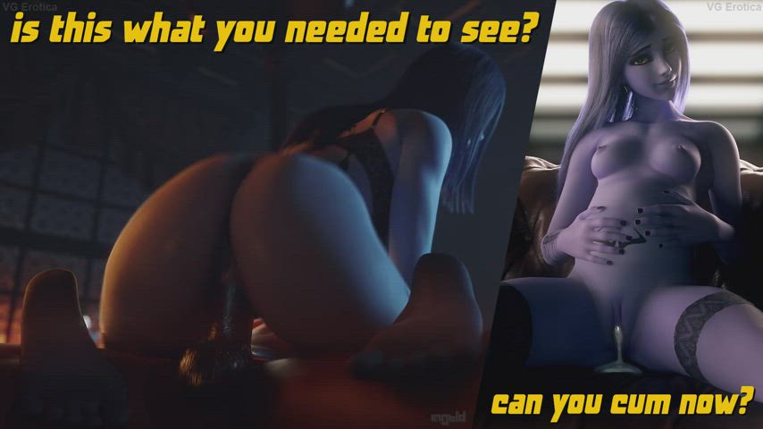 3D Animation BBC Caption Interracial Overwatch Split Screen Porn gif