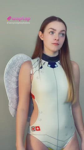 angel cosplay tiktok gif