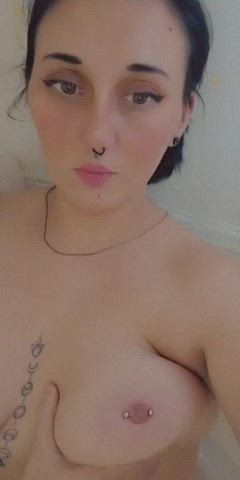 Licking Solo Tits gif