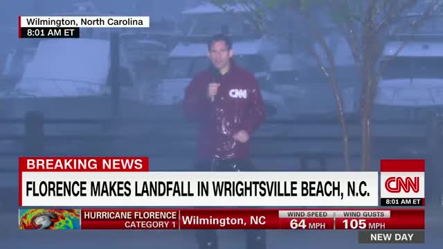 Hurricane Florence makes landfall in North Carolina