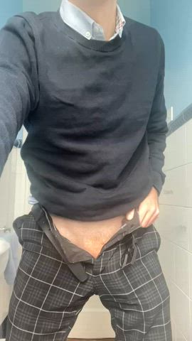 He’s and horny at work