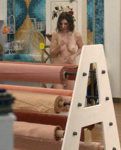 Alison Brie Boobs Celebrity Naked Natural Tits gif