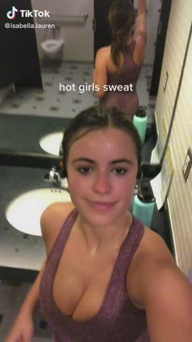 hot girls sweat
