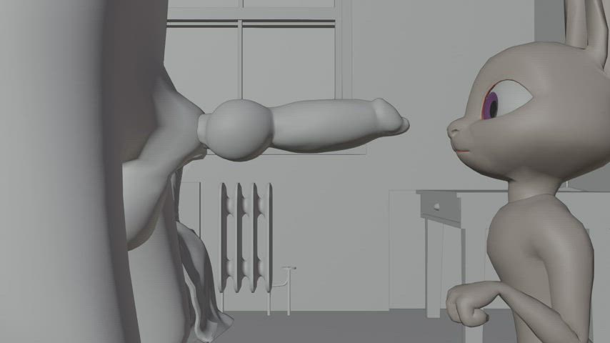 3D Animation Bunny gif