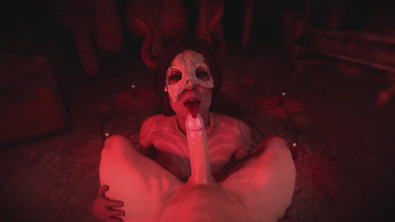 Succubus giving a blowjob (Kaeg Antonovich) [The Witcher 3]