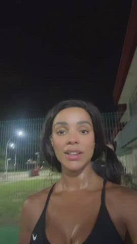 big tits brazilian celebrity cleavage ebony wet gif