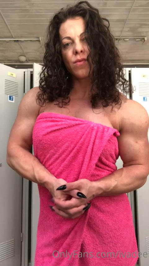 muscular girl muscles muscular milf bodybuilder milf gif