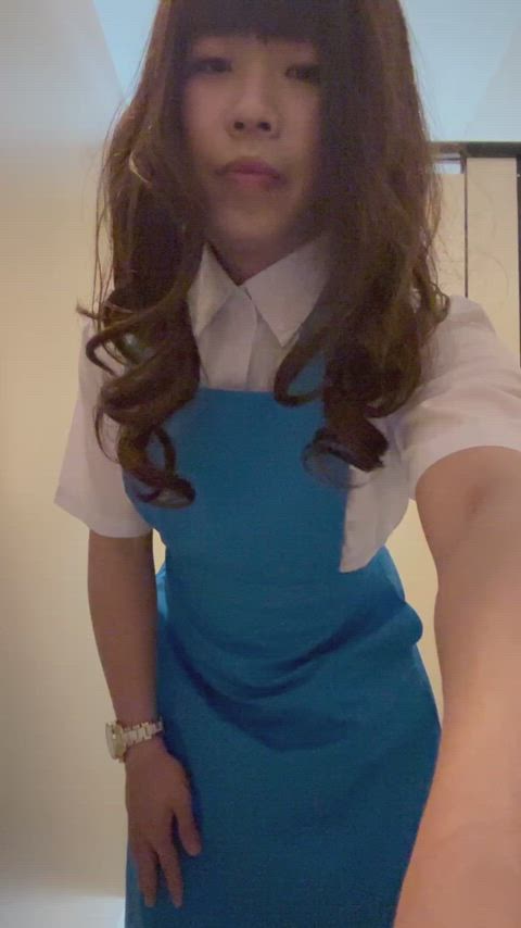 cagedsissy2020 crossdressing cute femboy masturbating schoolgirl sissy sissy slut