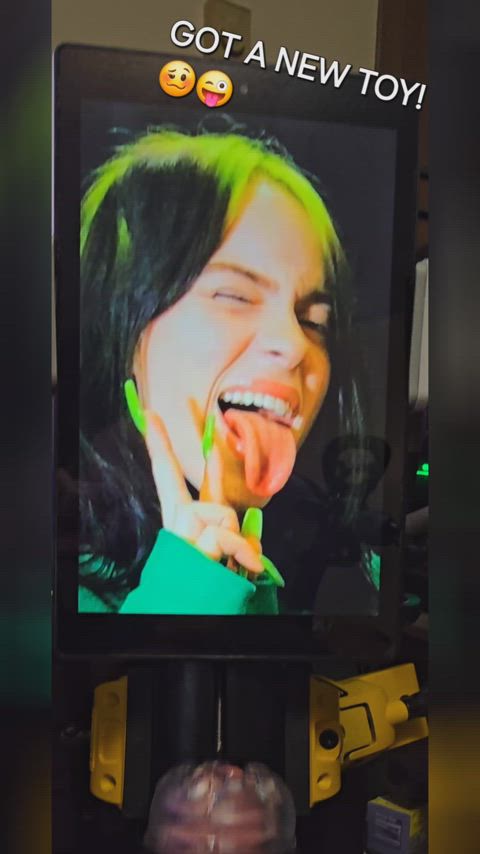 billie eilish celebrity cum cumshot gooning handjob hands free huge load tribbing