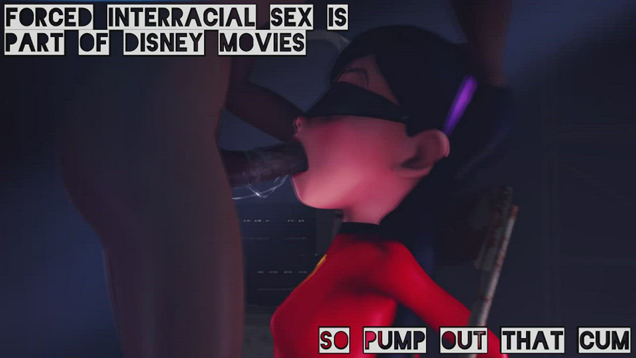 3D Animation BBC Caption Interracial gif