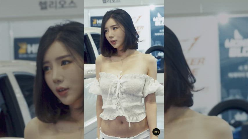 Asian Car Cute Korean Model gif