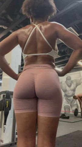 back arched booty fitness gif