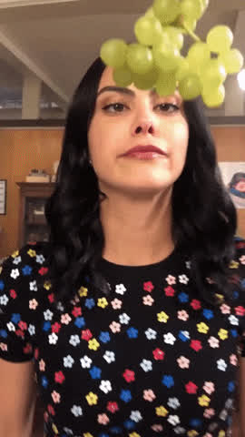 camila mendes celebrity sucking gif