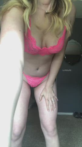 How do you like my new pink lingerie??