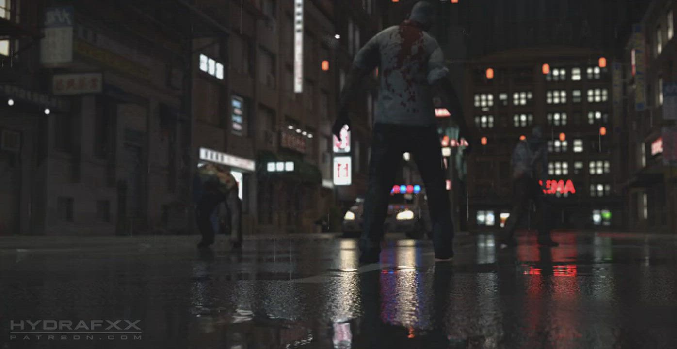 Clothed Outdoor Zombie gif