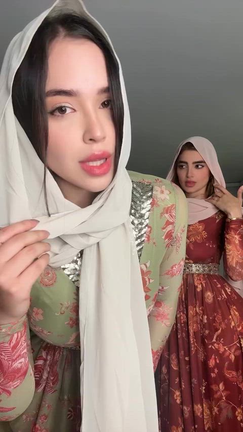 ass hijab tease gif