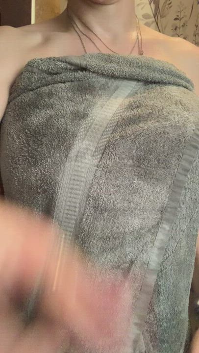 After shower surprise