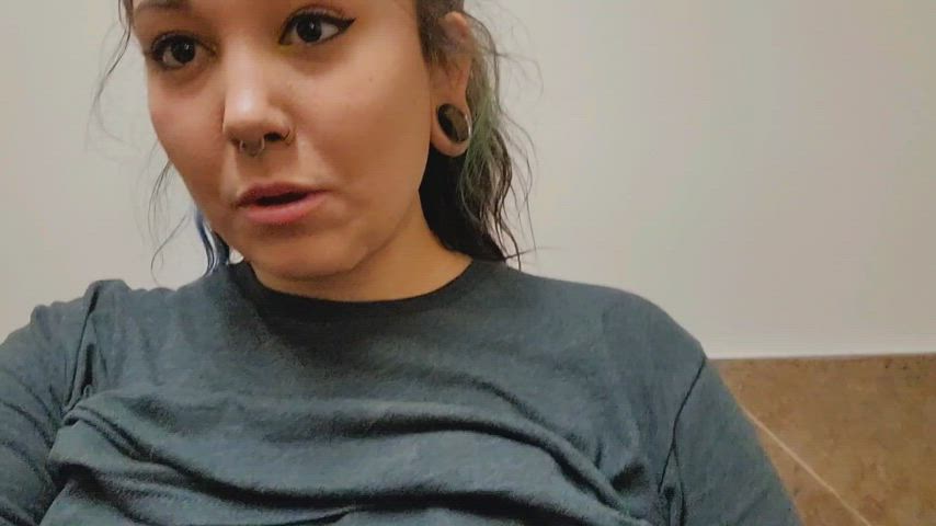 Showing off my all natural Latina MILF Titties at work! Do you like them?