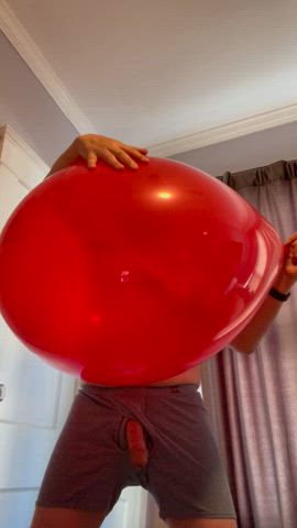 Intense Balloon Play (Part 5): As I held my tight Q24” balloon against my body,