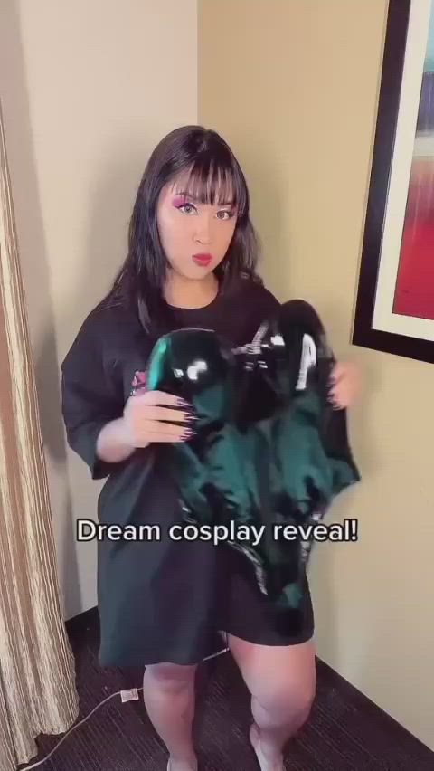anime busty cosplay costume filipina thick thighs gif