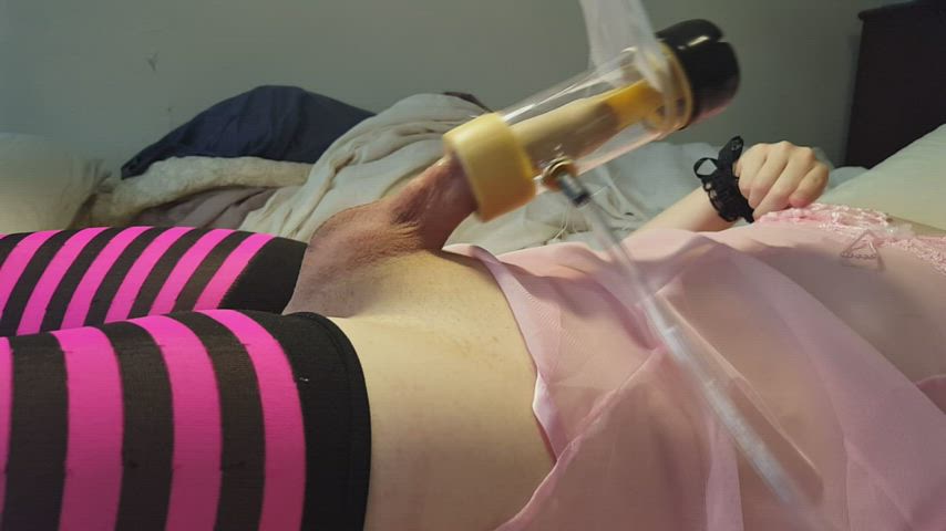cock milking creampie crossdressing femboy male masturbation moaning sex machine