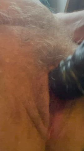 dildo fantasy hairy pussy gif