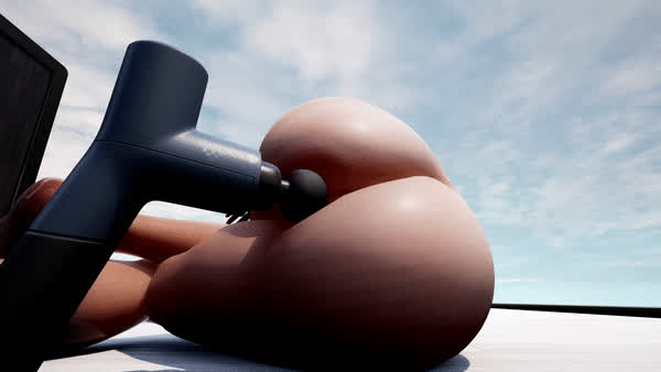 3D Big Ass Bouncing Massage Vibrator gif