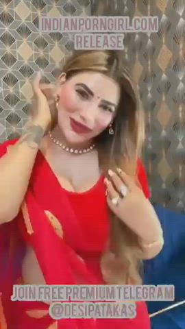 Rivika Mani😍 Latest Exclusive Red Saree Live 💦