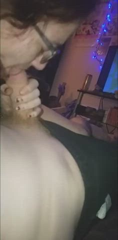 amateur blowjob cumshot handjob homemade petite gif