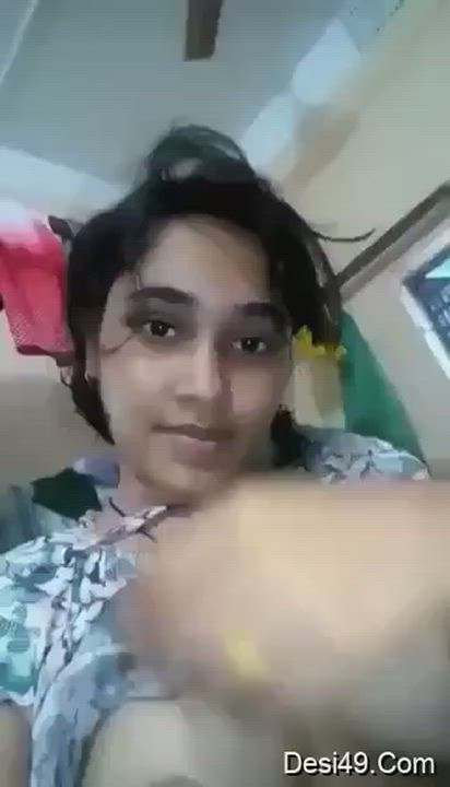 Desi Girlfriend Indian Nipples Pussy gif