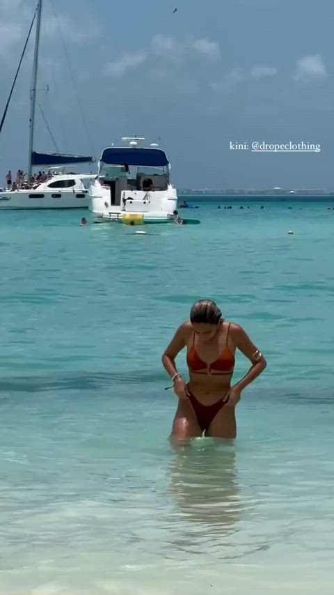 beach bikini latina tanned gif