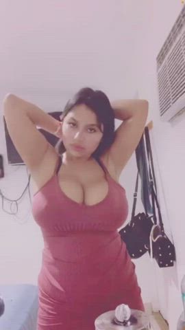 big tits busty cleavage gif