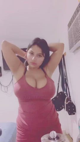 big tits busty cleavage gif