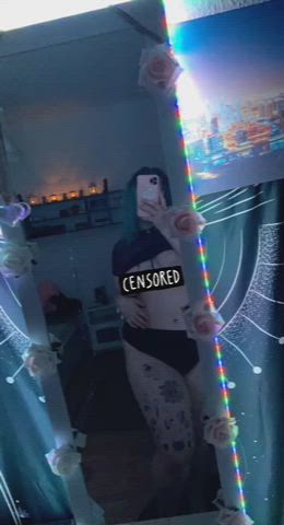 Censored Tattoo Tits gif