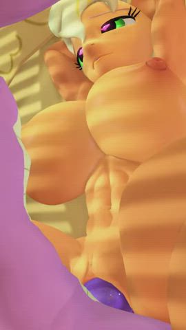 animation bed sex big tits cartoon eye contact loop muscular girl sfm gif