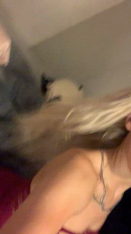 blonde bouncing tits cowgirl lingerie nsfw onlyfans sucking teen tiktok tits gif