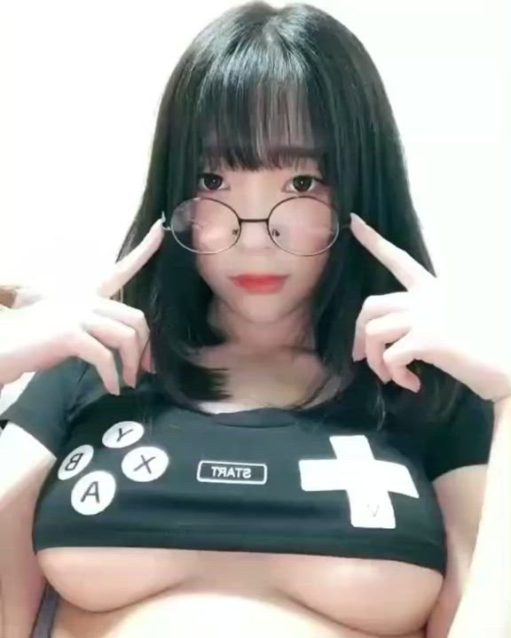 Asian Cute Glasses gif