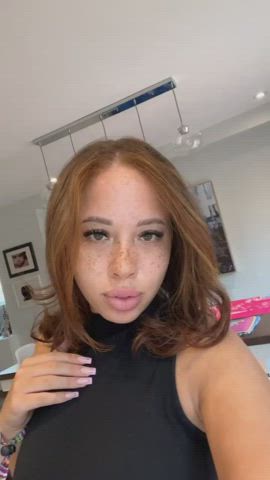 Ebony Freckles Redhead gif