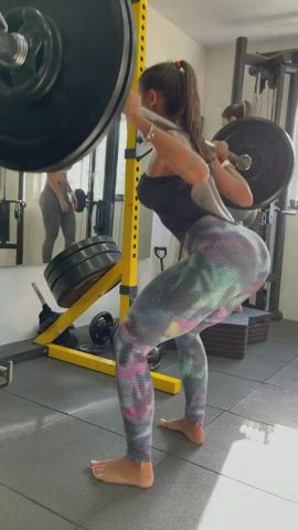 Babe Big Ass Fitness Leggings gif