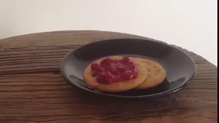 cock cum cumshot food fetish homemade masturbating gif