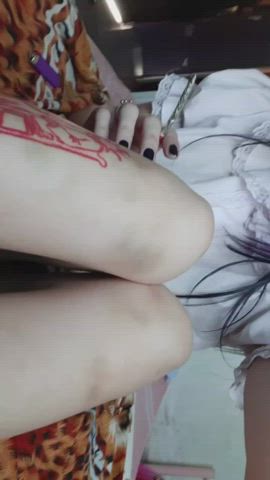 babe nympho petplay petite role play submissive switch gif